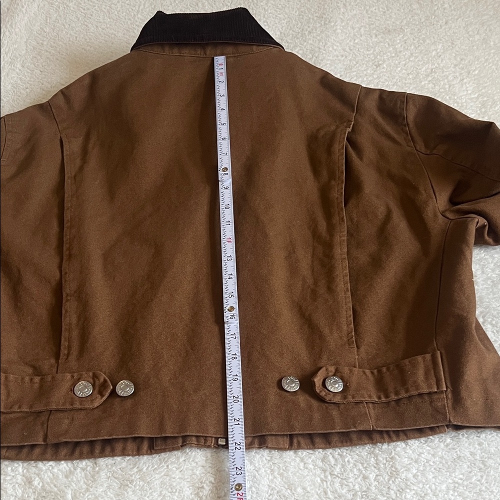 House of Harlow 1960 Canvas Utility Jacket Brown L (NWOT) - Picture 4 of 11